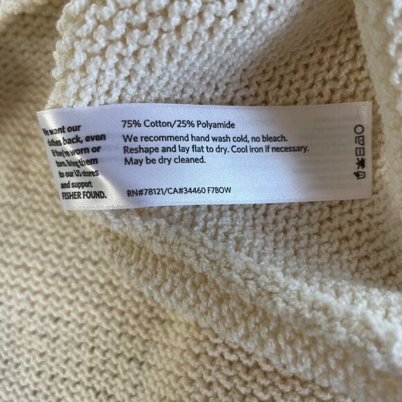 Eileen Fisher Knitted Cream Sweater Tunic Long Sleeve Women’s Size XXS - Picture 4 of 8